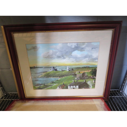 1293 - PHILIP SMITH: A collection of five watercolours depicting rural scenes, framed and glazed