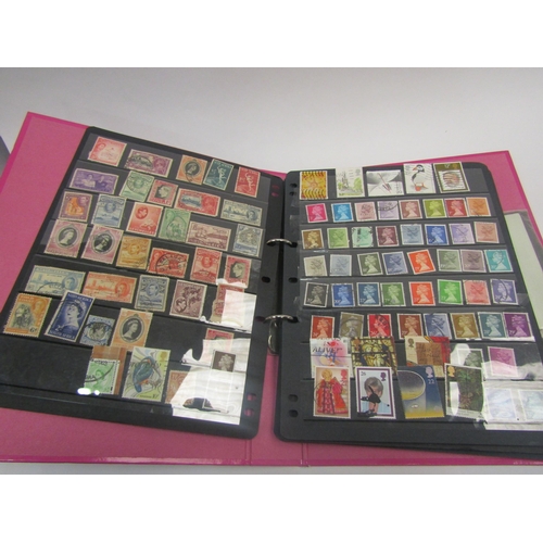 1345 - Stamps, predominantly GB and British Commonwealth consisting of a loose leaf A4 folder, an album of ... 