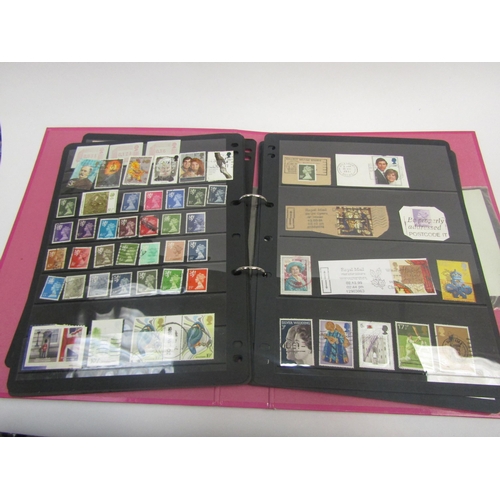 1345 - Stamps, predominantly GB and British Commonwealth consisting of a loose leaf A4 folder, an album of ... 