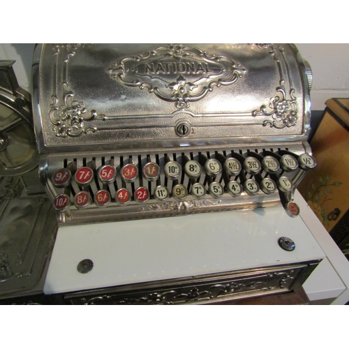 1004 - An NCR National Cash Register, model 349DD, ca. 1911 (Stevensons refurbished ca. 1925) polished nick... 