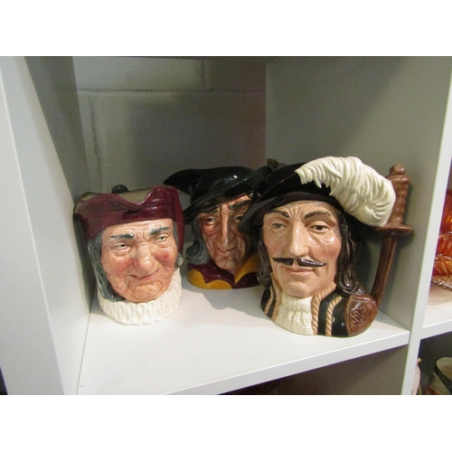 1006 - Three large character jugs by Royal Doulton including 