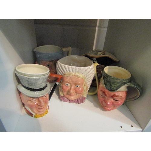 1007 - Five medium sized character jugs, various makers including Wood 