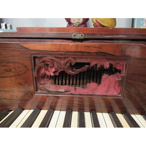 1022 - A George III Thomas Tomkinson of London square piano, mahogany cased, round-cornered with turned and... 