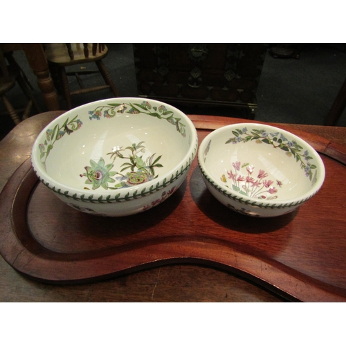 1175 - Two Portmerion Botanic Garden fruit bowls, 26cm diameter and 19cm diameter