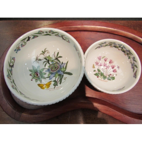 1175 - Two Portmerion Botanic Garden fruit bowls, 26cm diameter and 19cm diameter