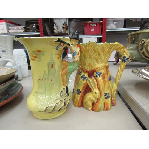 1213 - Two Burleigh jugs, Pied Piper and Rabbit   (R) £20