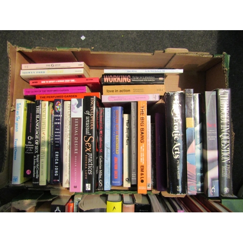 1231 - Two boxes of erotica and sex related books, including 