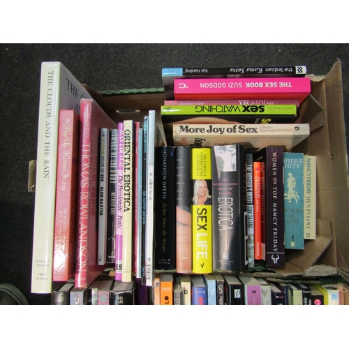 1231 - Two boxes of erotica and sex related books, including 