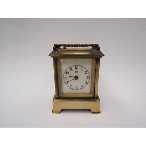 1340 - Waterbury (USA) miniature carriage clock ca. 1900, 4