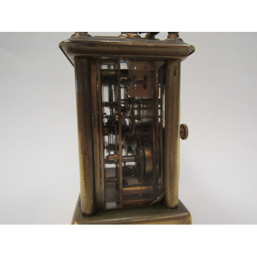 1340 - Waterbury (USA) miniature carriage clock ca. 1900, 4