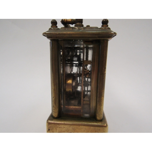 1340 - Waterbury (USA) miniature carriage clock ca. 1900, 4