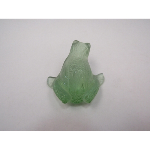 1342 - A Lalique duck and frog