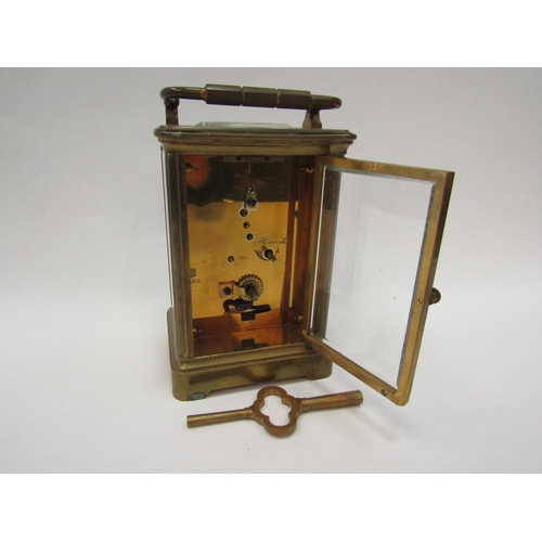 1372 - A brass carriage clock