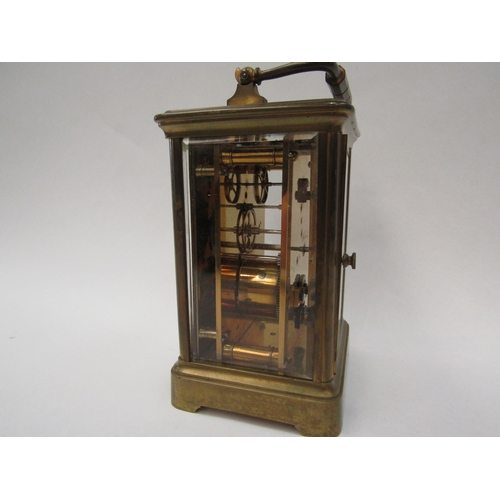 1372 - A brass carriage clock