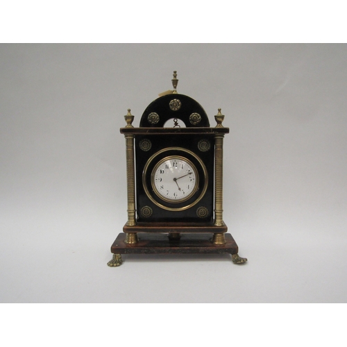 1386 - Sedan clock ca.1825 with English key-wound fusee movement 7 1/2