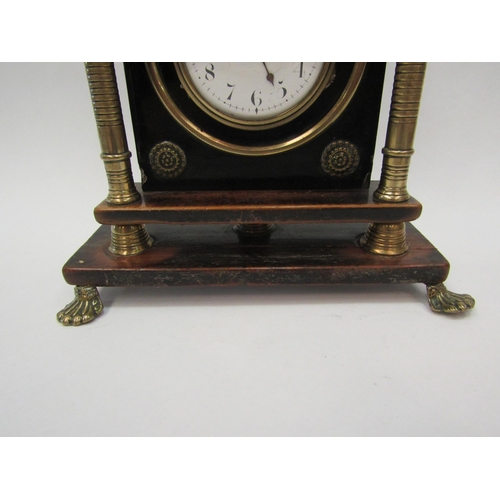 1386 - Sedan clock ca.1825 with English key-wound fusee movement 7 1/2