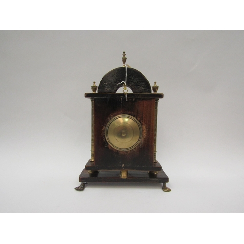 1386 - Sedan clock ca.1825 with English key-wound fusee movement 7 1/2