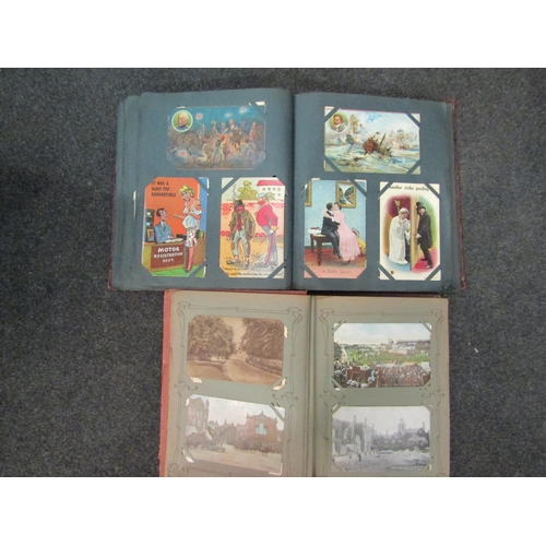 1399 - Four postcard albums containing over 400 early 20th Century cards and later, topographical UK, Norfo... 