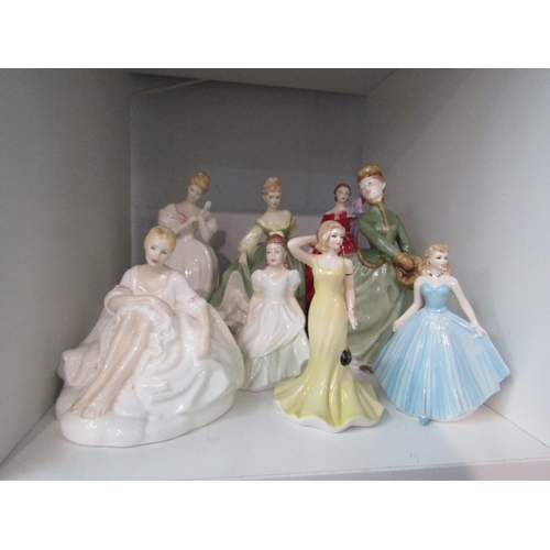 1425 - A group of lady figures, Doulton etc (8)