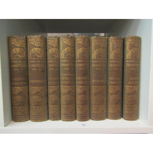 1440 - George Eliot, Works of, William Blackwood, 1901 Library Edition, 8 volumes, frontispiece to each vol... 