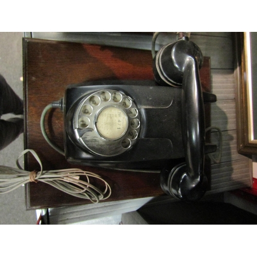 1238 - A Deco era black Bakelite wall telephone no.471    (R) £55