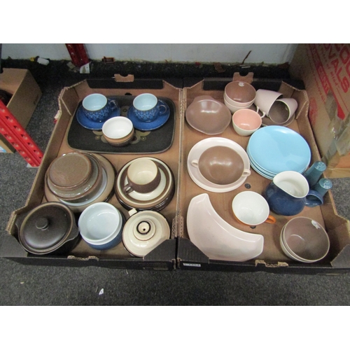 1254 - A quantity of Denby and Poole tablewares including 