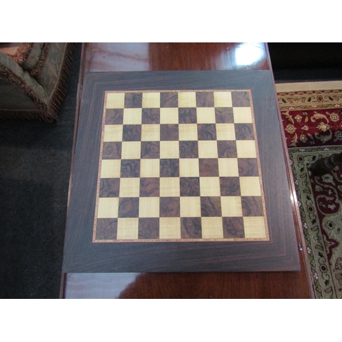 1179 - A chess board with exotic wood inlay