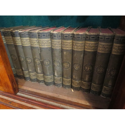 4028 - Thirteen volumes of The Popular Encyclopedia on Conversations Lexicon, published by Blackie & Son