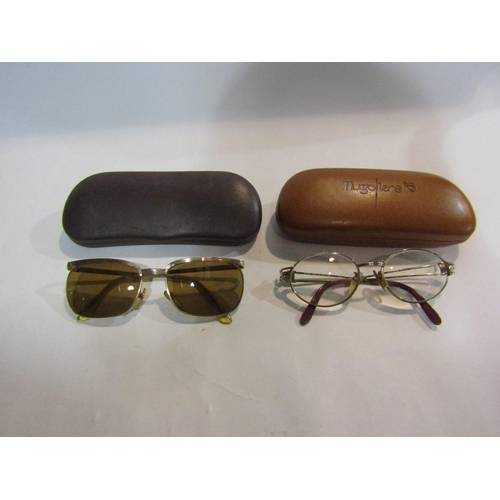 4341 - A pair of Fendi glasses and a pair of 12k plated sunglasses (2)  (E)   £10-15