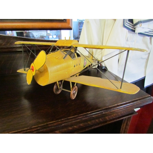 4025 - A tinplate model of a WWI aircraft