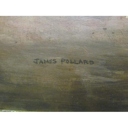 4030 - JAMES POLLARD: Oil on board titled 