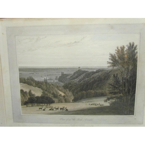 4095 - Two landscape engravings including 'Bognor', together with a late 18th Century portrait engraving of... 