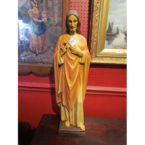 4101 - A resin figure of Jesus Christ, 61cm tall