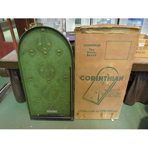 4210 - A boxed Corinthian bagatelle board with accessories