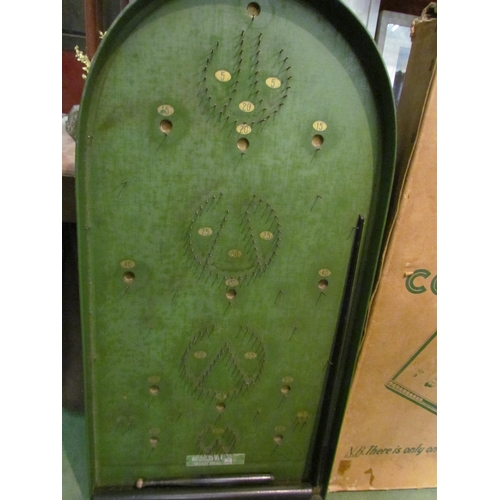 4210 - A boxed Corinthian bagatelle board with accessories