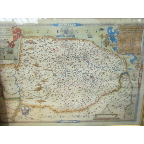 4294 - A collection of prints to include map of Norfolk & Suffolk and Cambridge and prints from Shakespeare... 