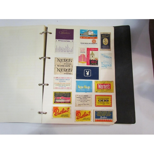 4322 - Two albums, one containing Matchbox covers, the other a scrapbook relating to Mr. Dennis an early 20... 