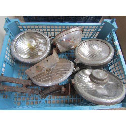 9108 - Five mixed chromed lamps including Lumax and Sauger lamp    (C)