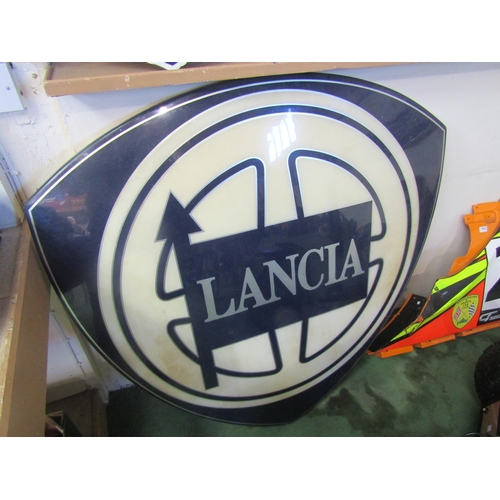 9024 - A Lancia Dealer sign, 116cm x 121cm
