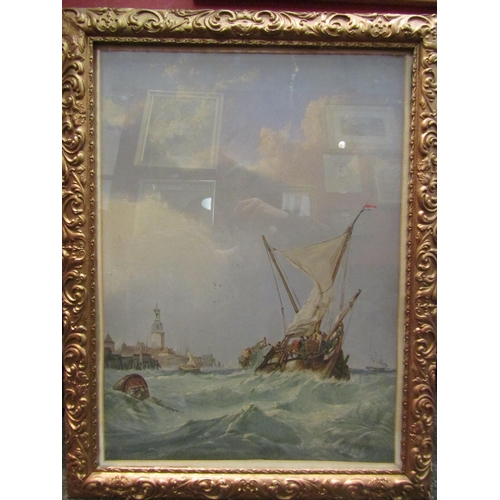 1094 - A colour lithograph in a gilt frame 