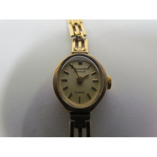 1311 - A 9ct gold lady's Accurist wristwatch