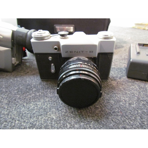 1416 - A Zeni-B camera and a Panasonic video camera