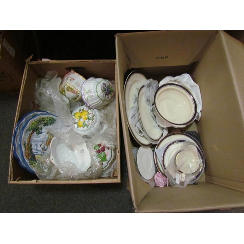 1463 - Two boxes of china ware to include Alfred Meakin 