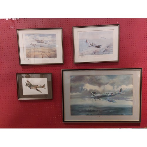 1087 - Four prints of WWII planes