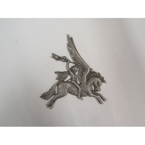 1346 - A cast alloy badge / plaque in the form of a rearing Pegasus in the 16th Air Assault Brigade design,... 