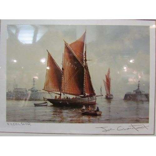 4218 - A signed Joe Crowfoot print of the East Anglian sailing vessel 