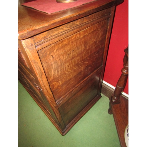 4029 - A Titchmarsh & Goodwin 17th Century revival carved and pegged oak dresser base the two frieze drawer... 