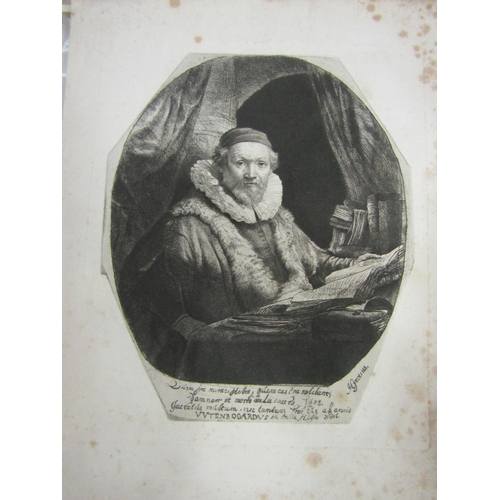 4064 - An Old Master engraving man with a book