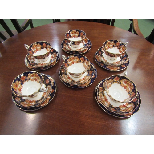 4087 - A Royal Albert ‘Heirloom’ pattern tea set for six place settings, in the Imari palette