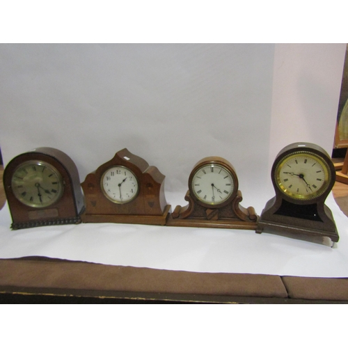 4220 - Four various Edwardian and George V mantel timepieces, incomplete